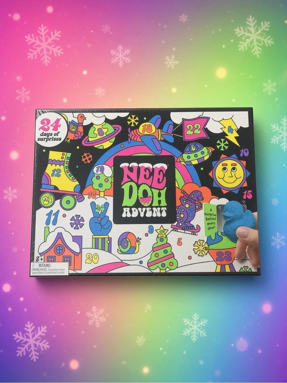 Nee Doh Advent Calendar | 24 Days of Squishy Surprises | Sealed | Ages 3+